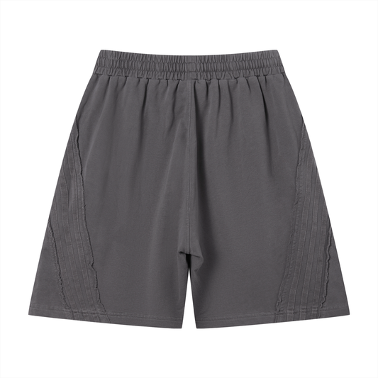 Unisex Vintage Wash Raw Edge Shorts