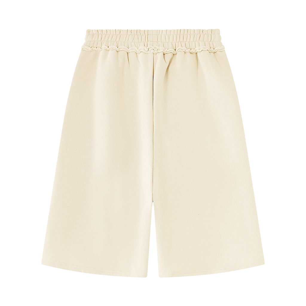 Unisex Raw Edge Fleece Shorts