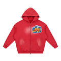 Sunfade Two-way Zipper Boxy Fleece Hoodie