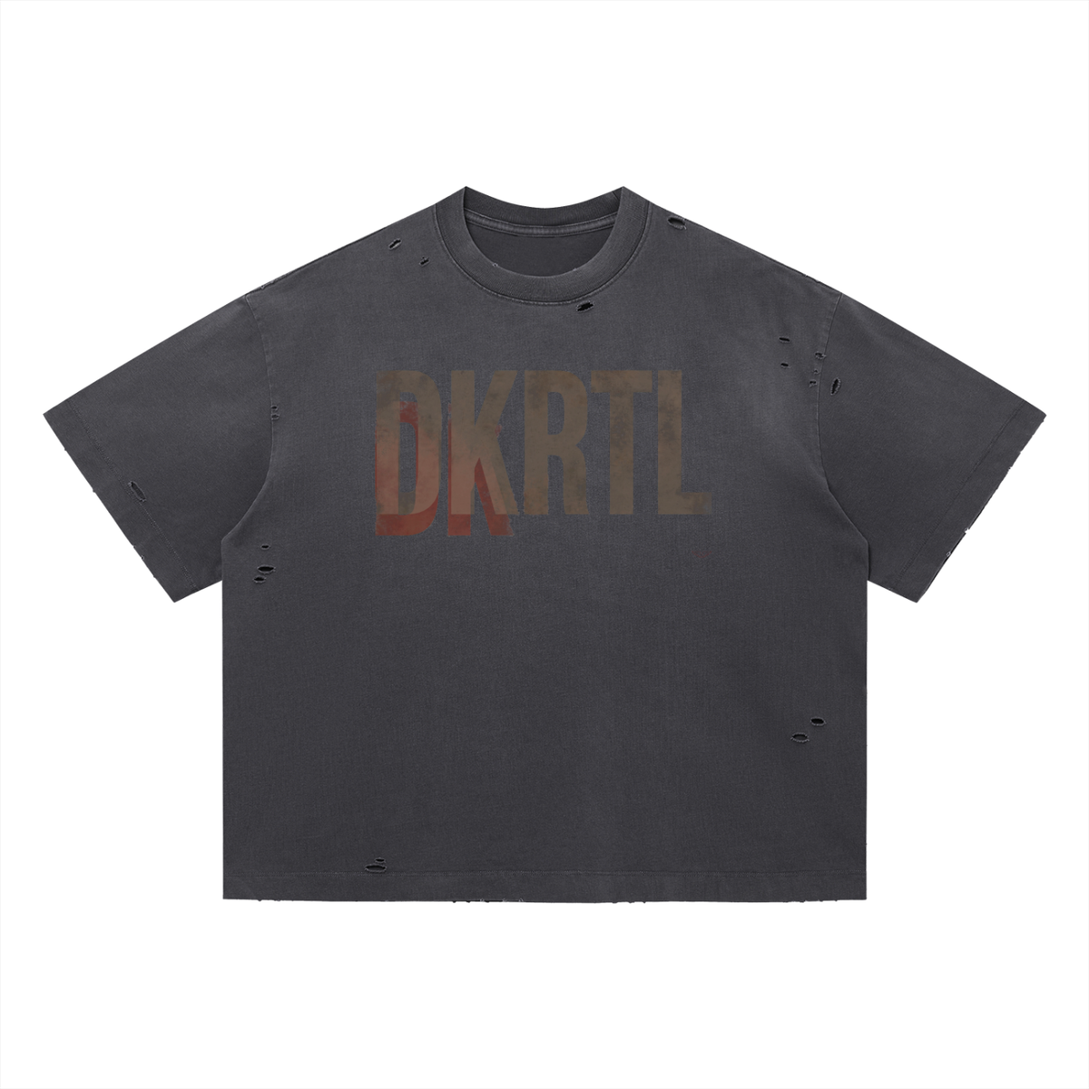 Vintage Washed Distressed Boxy Oversized T-Shirt