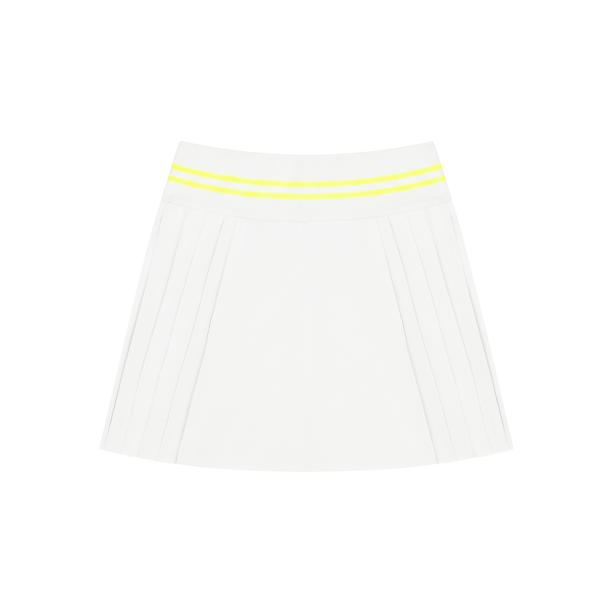Women's Pleated Mini Skirt in White by DKRTL WYZE
