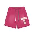 Sun Fade Raw Edge Cotton Shorts