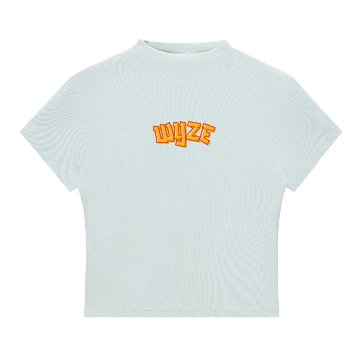 Essential Slim Fit Mock Neck T-Shirt in Water Blue by DKRTL WYZE