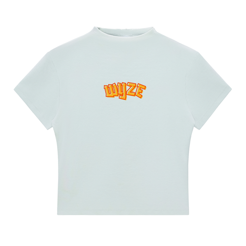 Essential Slim Fit Mock Neck T-Shirt in Water Blue by DKRTL WYZE