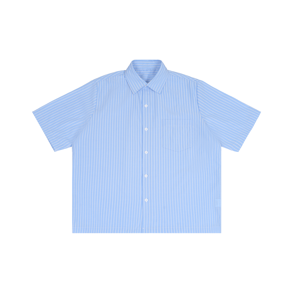 Striped Boxy Short Sleeve Shirt