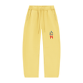 Unisex Vintage Wash Barrel Leg Fleece Sweatpants