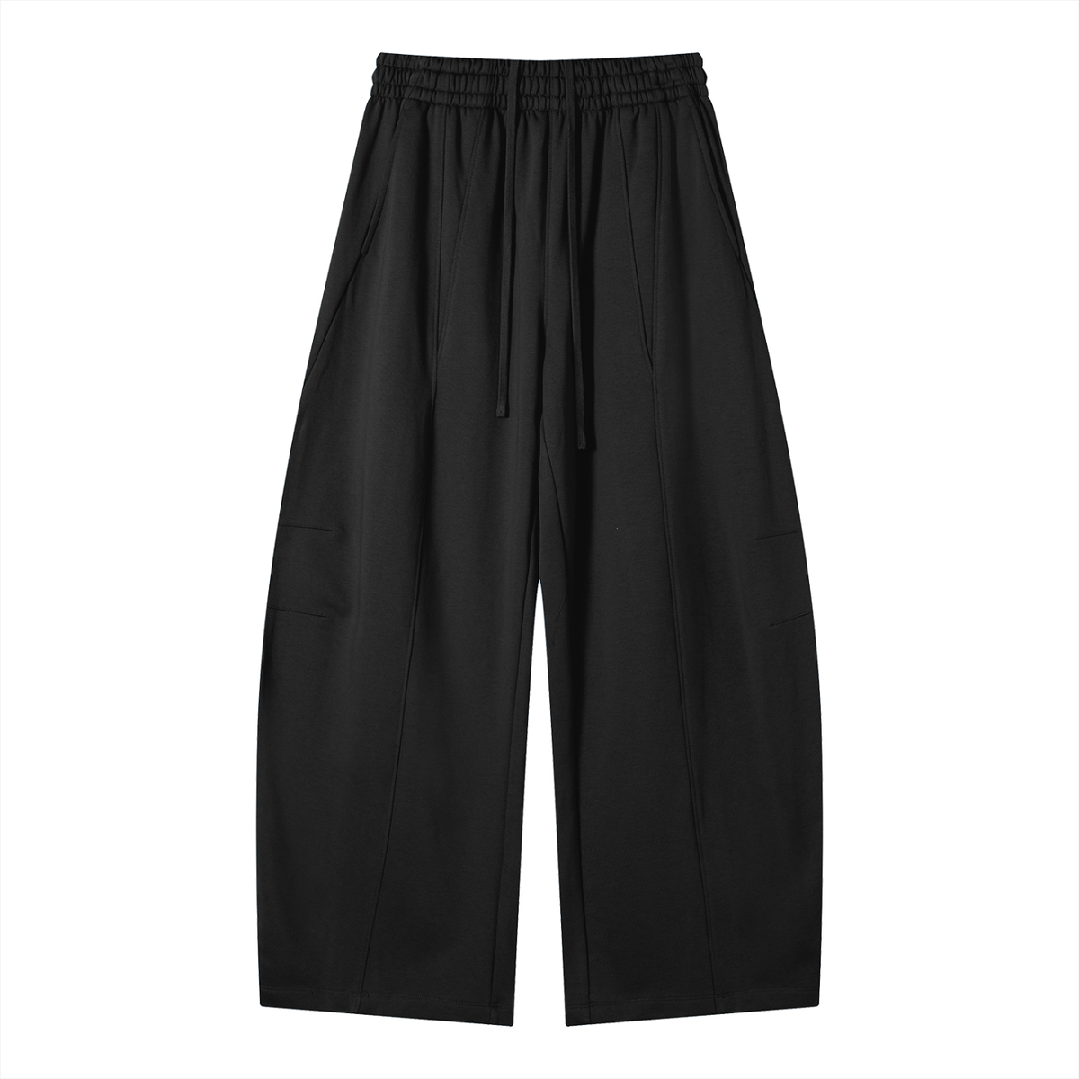 Heavyweight Wide Leg Panel Sweatpants in Black by DKRTL WYZE