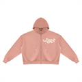 Unisex Vintage Wash Fleece Boxy Hoodie in Pink by DKRTL WYZE