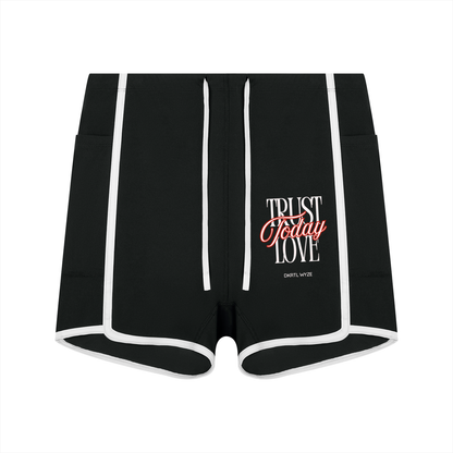 Women's High Rise Color Block Yoga Shorts