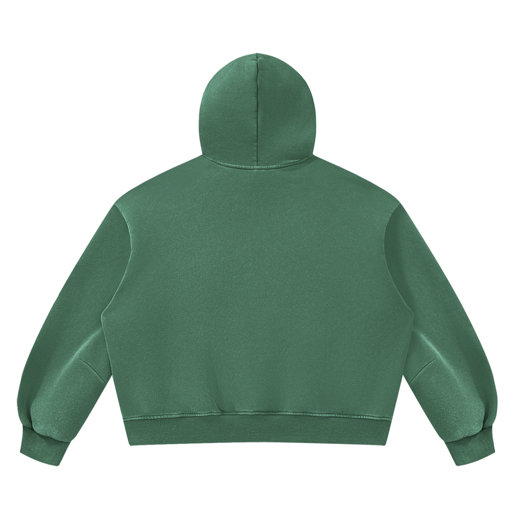 Unisex Vintage Wash Boxy Fleece Hoodie