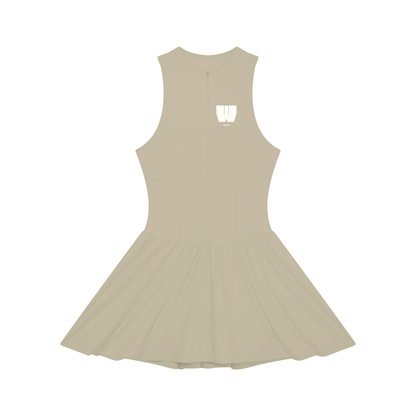 Women’s Ruched Sleeveless Full-Zip Dress