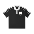 Contrast Collar Short-Sleeve Polo Shirt
