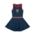 Women's Color Block A-Line Sleeveless Dress