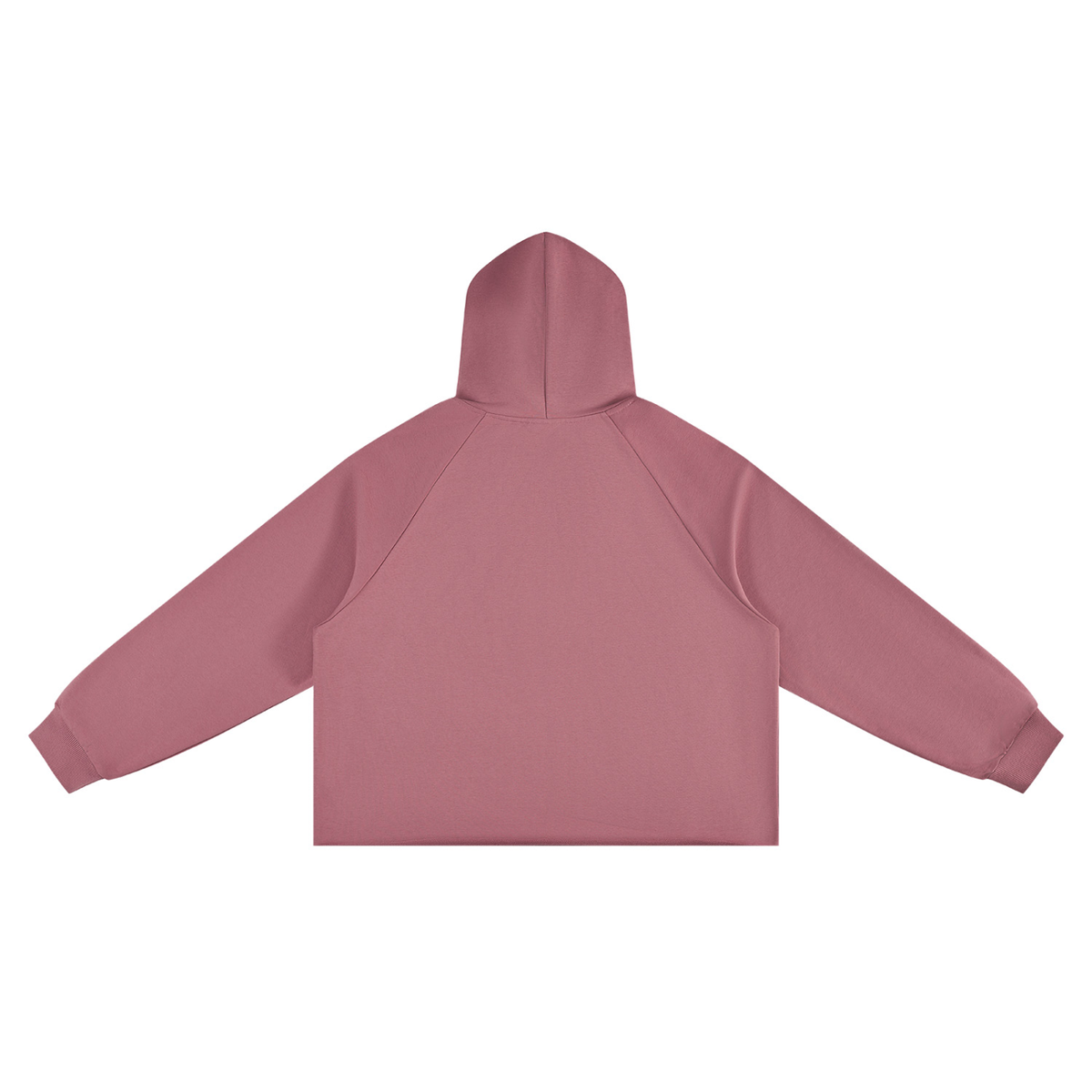 Unisex Vintage Wash Raw Edge Boxy Hoodie