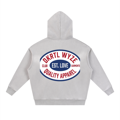 Sunfade Two-way Zipper Boxy Fleece Hoodie