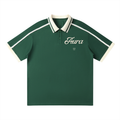 Unisex Contrast Piping Polo Shirt