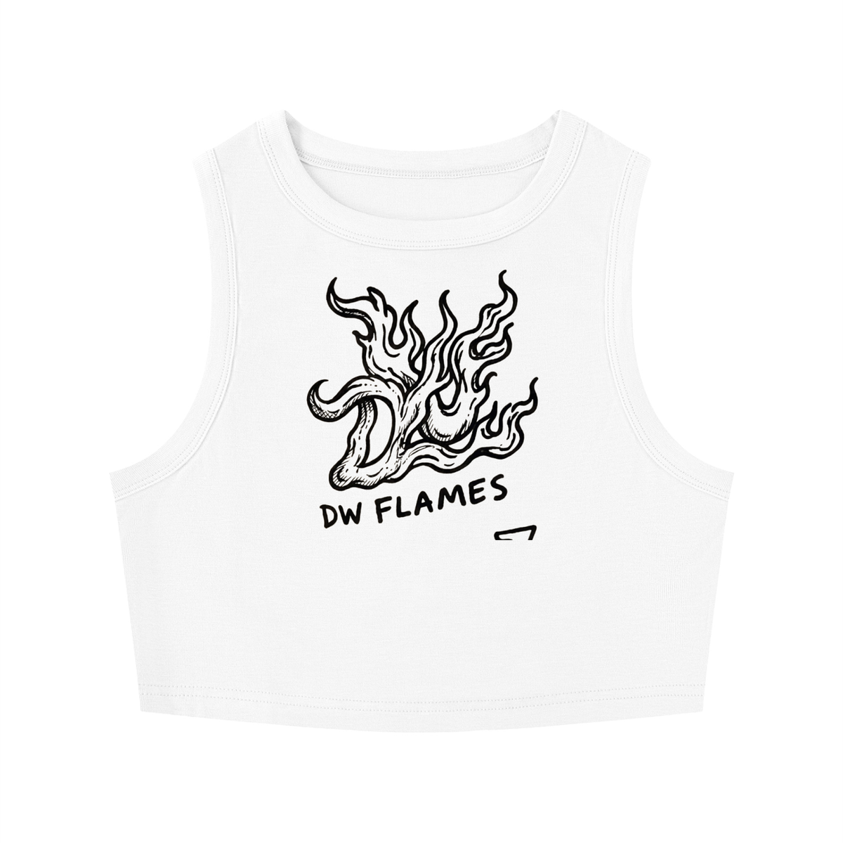 Women's Tight Crewneck Crop Tank Top