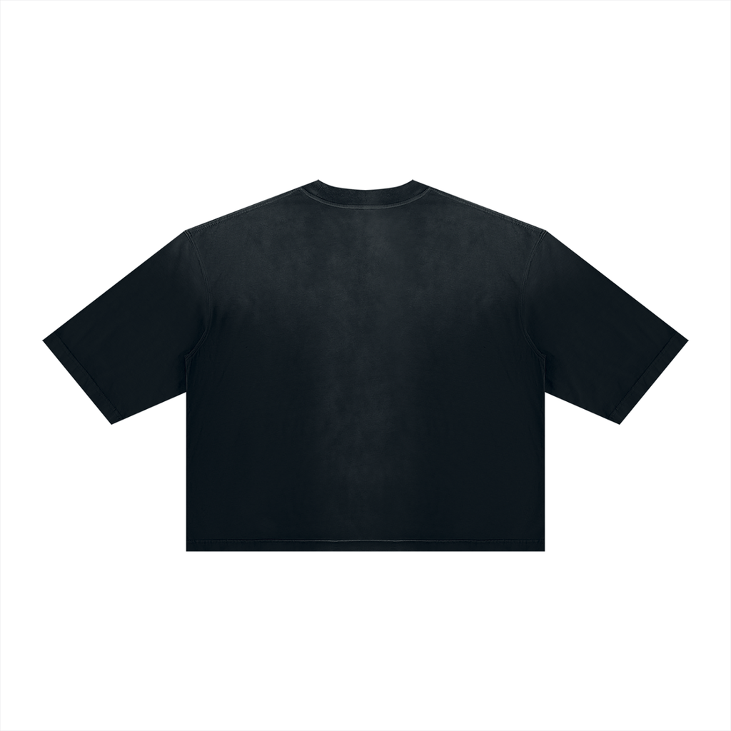 Unisex Vintage Wash Sunfade Boxy T-Shirt by DKRTL WYZE