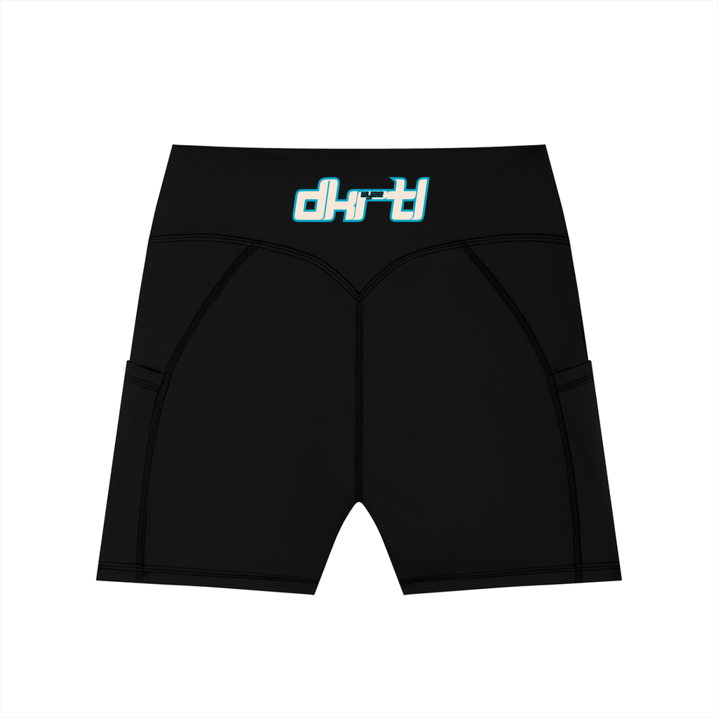 Women's High-Waisted Pocket Biker Shorts