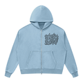 Unisex Mineral Wash Boxy Full Zip Hoodie