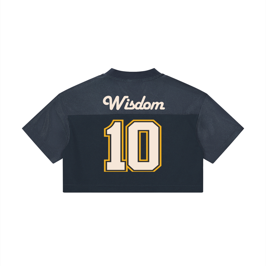 Women’s Cropped Paneled V-Neck Jersey