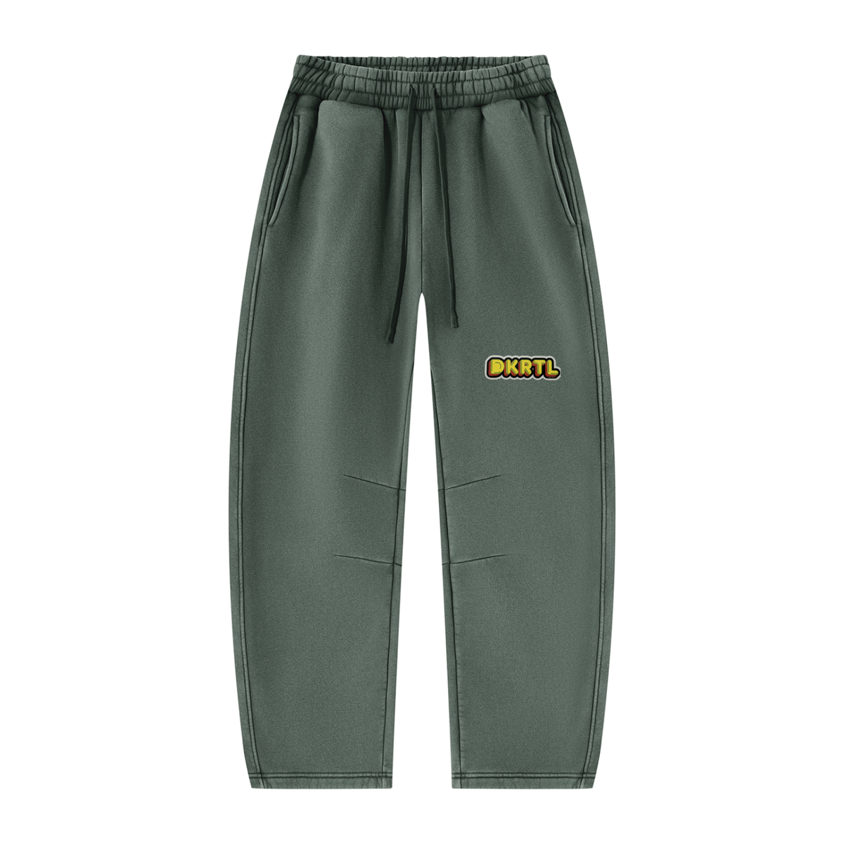 Unisex Vintage Wash Barrel Leg Fleece Sweatpants