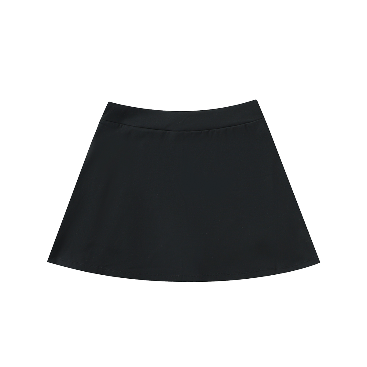 High-Waist Pocketed A-Line Skirt