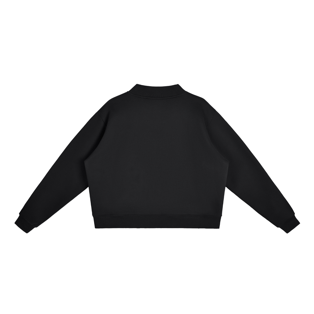 Essential Fleece Mock-Neck Crew Sweatshirt by DKRTL WYZE