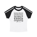 Contrast Stripes Bodycon Raglan  Sleeve T-Shirt