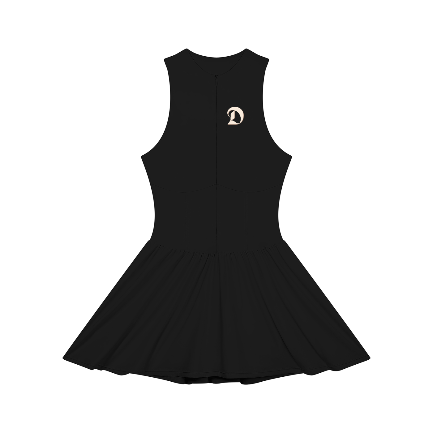 Women’s Ruched Sleeveless Full-Zip Dress