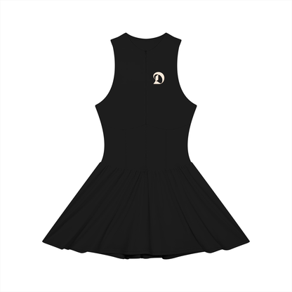 Women’s Ruched Sleeveless Full-Zip Dress