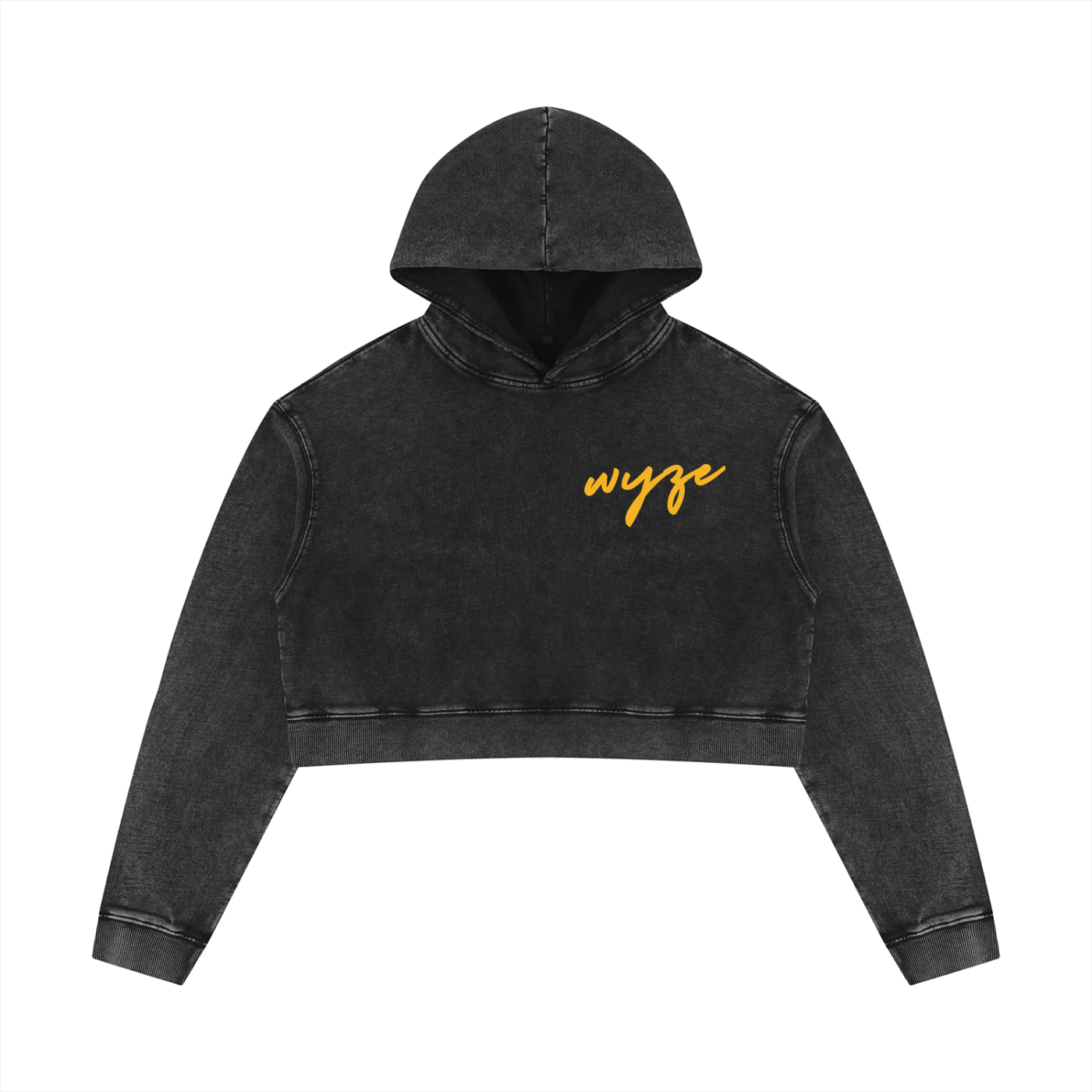 Women’s Mineral Washed Crop Hoodie