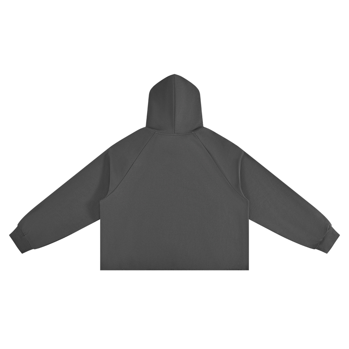 Unisex Vintage Wash Raw Edge Boxy Hoodie