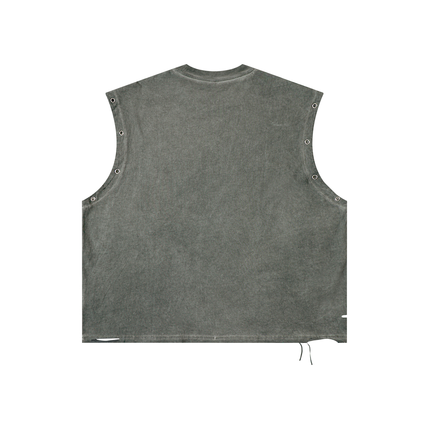 Distressed Grommet Eyelet Tank Top