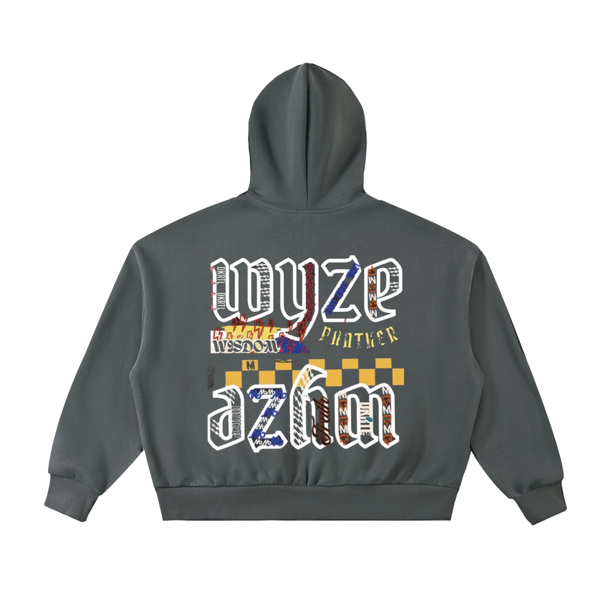 Fleeced Full-Zip Boxy Hoodie by DKRTL WYZE