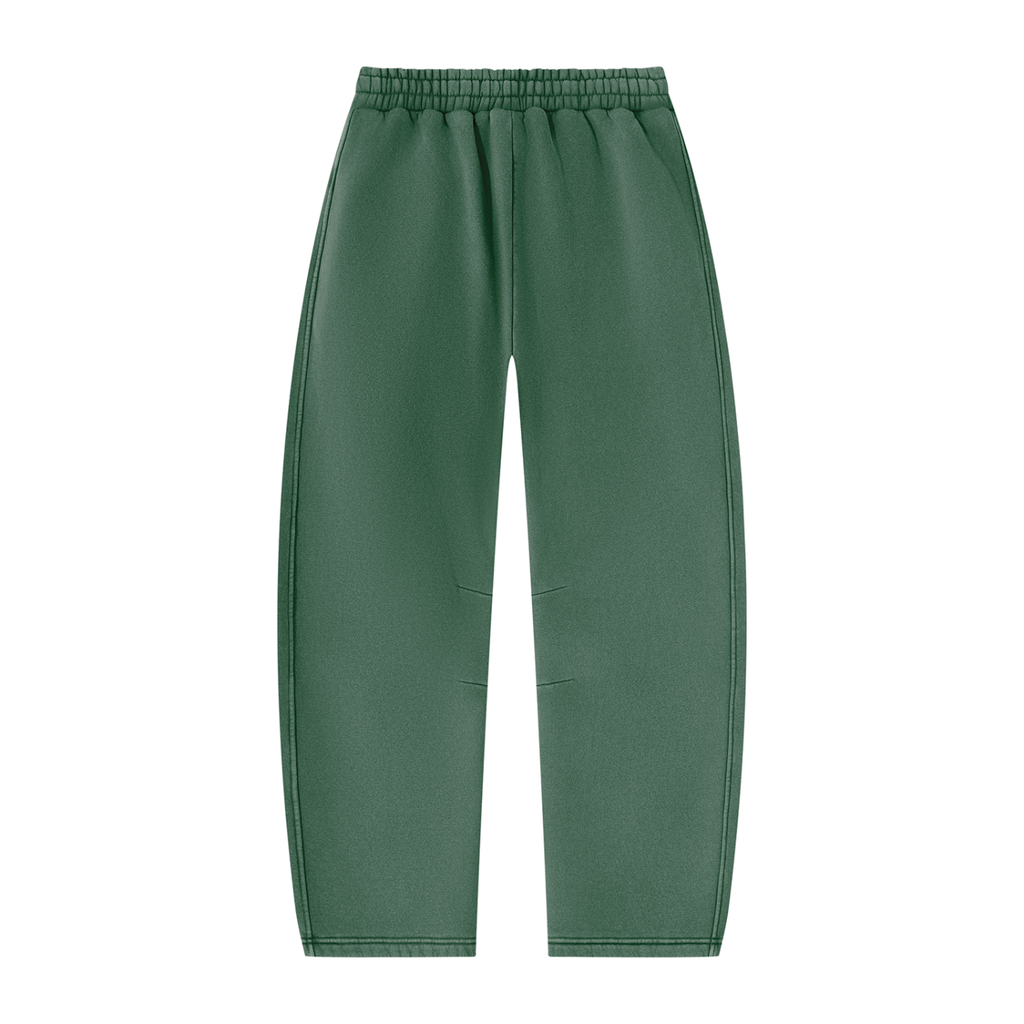 Unisex Vintage Wash Barrel Leg Fleece Sweatpants by DKRTL WYZE