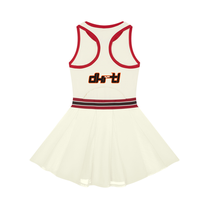 Women's Color Block A-Line Sleeveless Dress