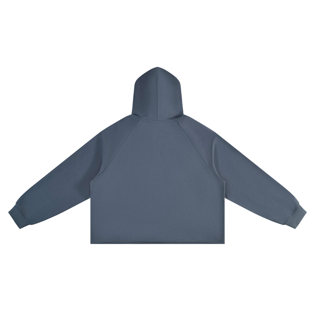Unisex Vintage Wash Raw Edge Boxy Hoodie