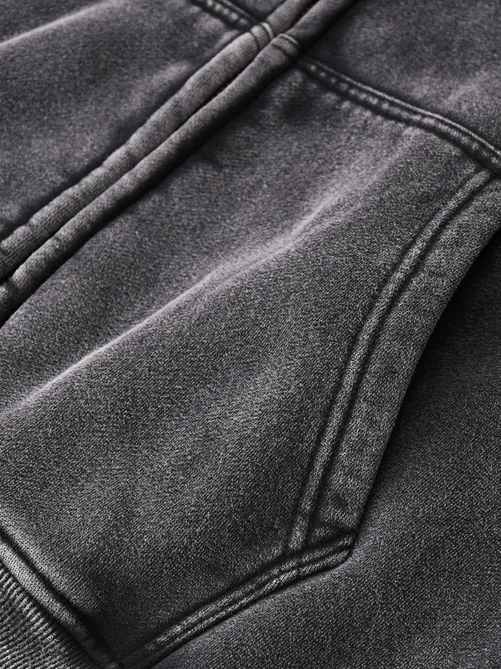Zip-Through Boxy Fleece Hoodie