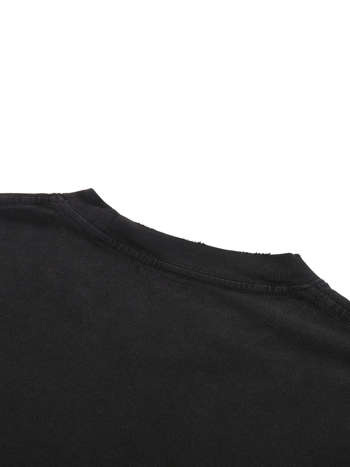 Snow Washed Raw-Hem T-Shirt