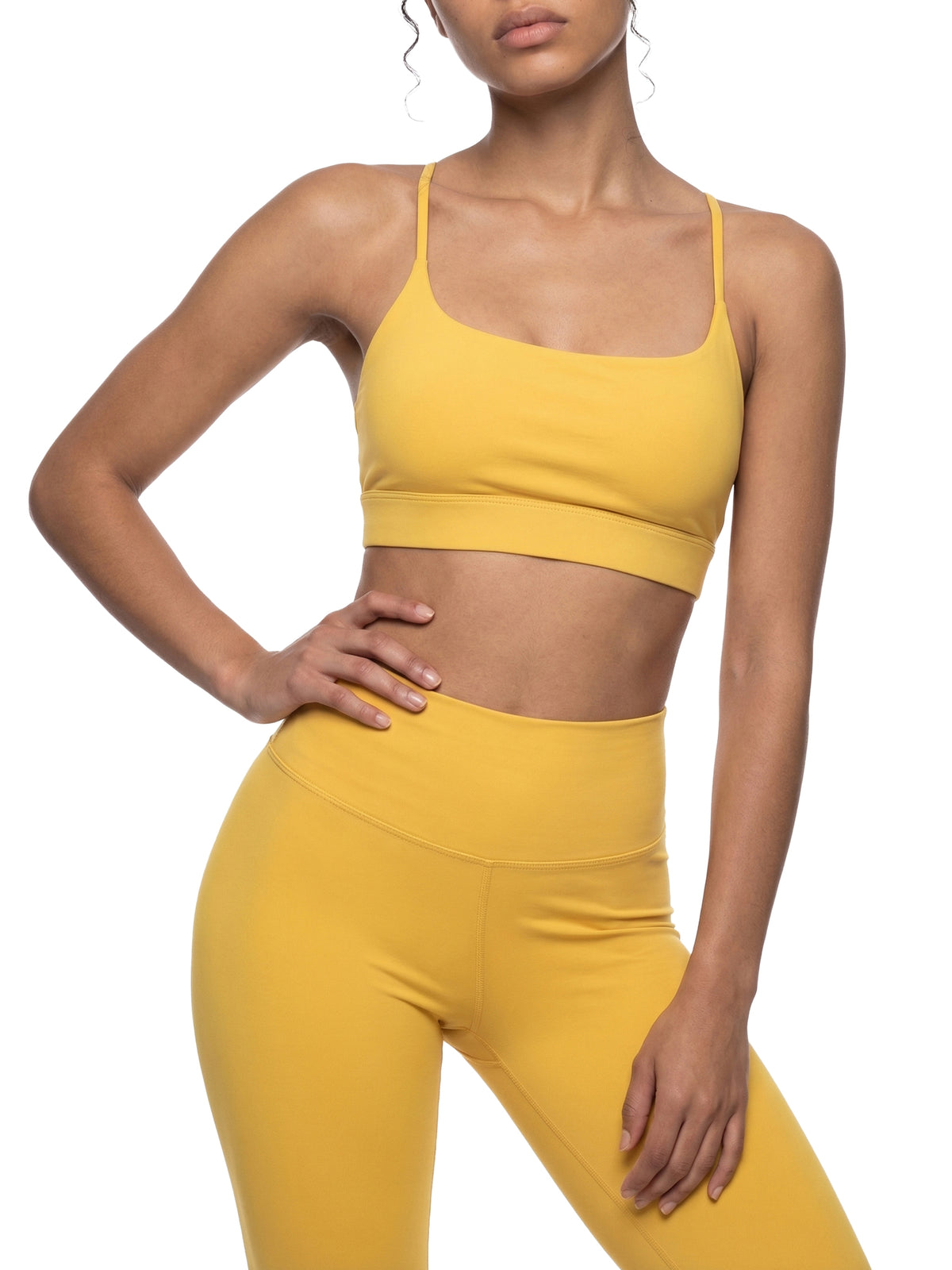 Strappy Criss Cross Yoga Sports Bra