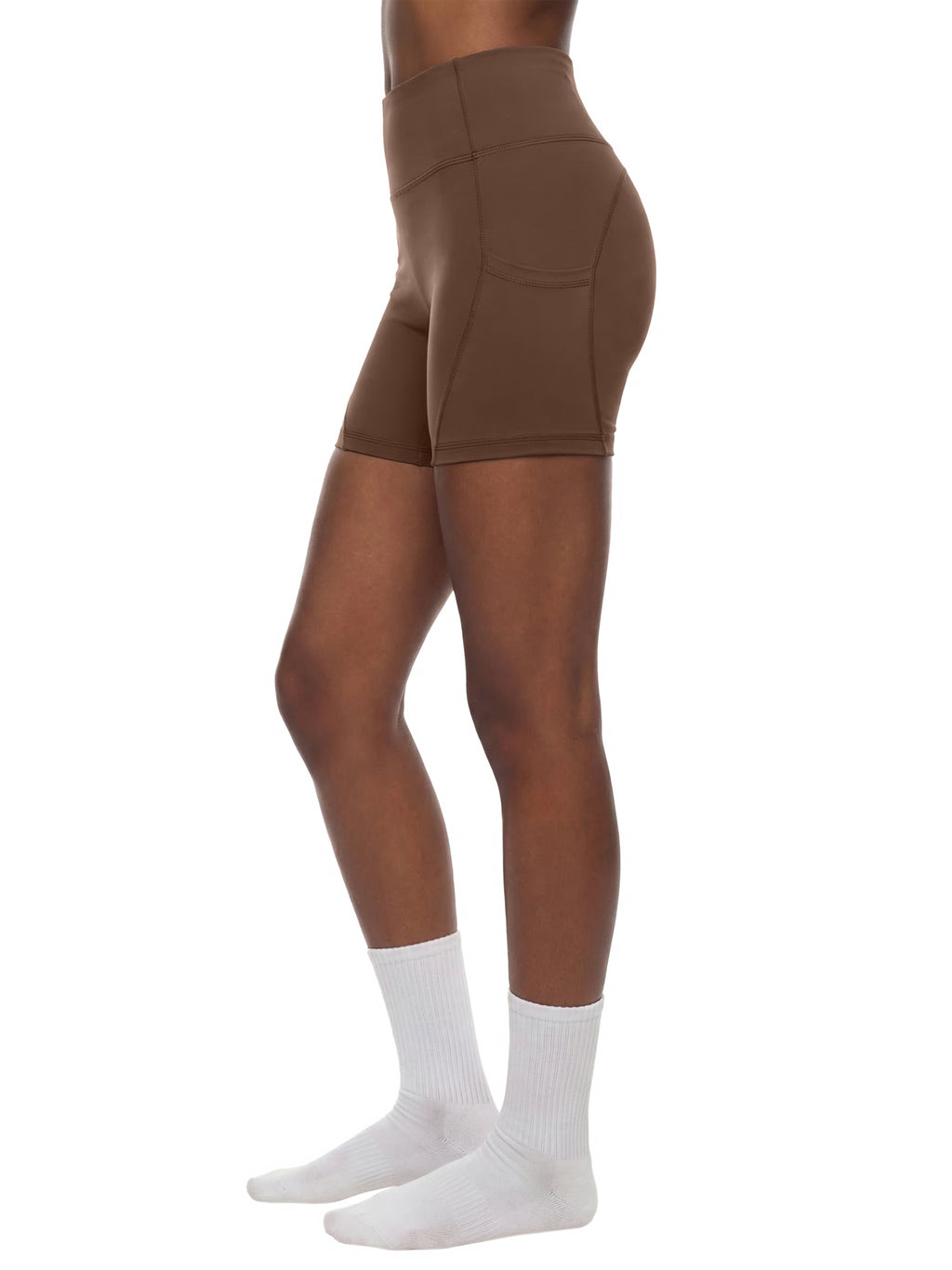 Women's High-Waisted Pocket Biker Shorts