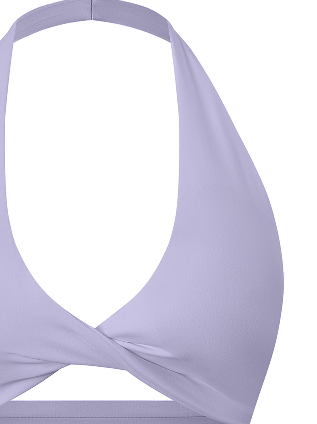 Women's Pleated Halter Sports Bra