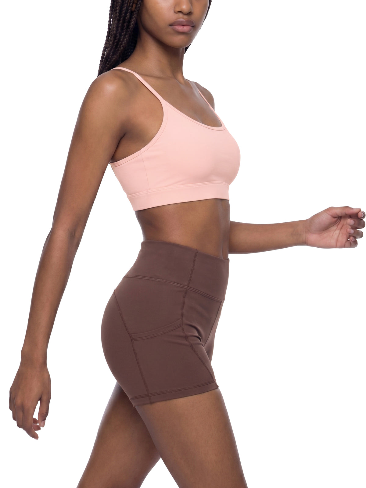 Women's Solid U-Neck Sports Bra
